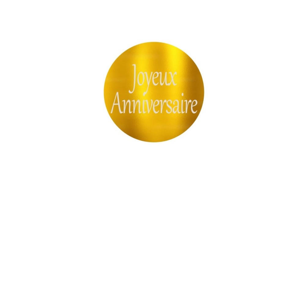 Face Topper gravé - Joyeux Anniversaire