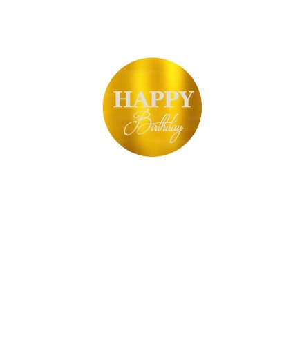 Face Topper gravé - Happy Birthday
