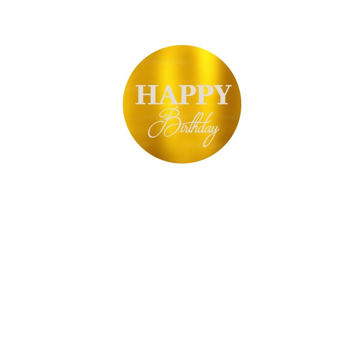 Face Topper gravé - Happy Birthday Face Topper gravé - Happy Birthday