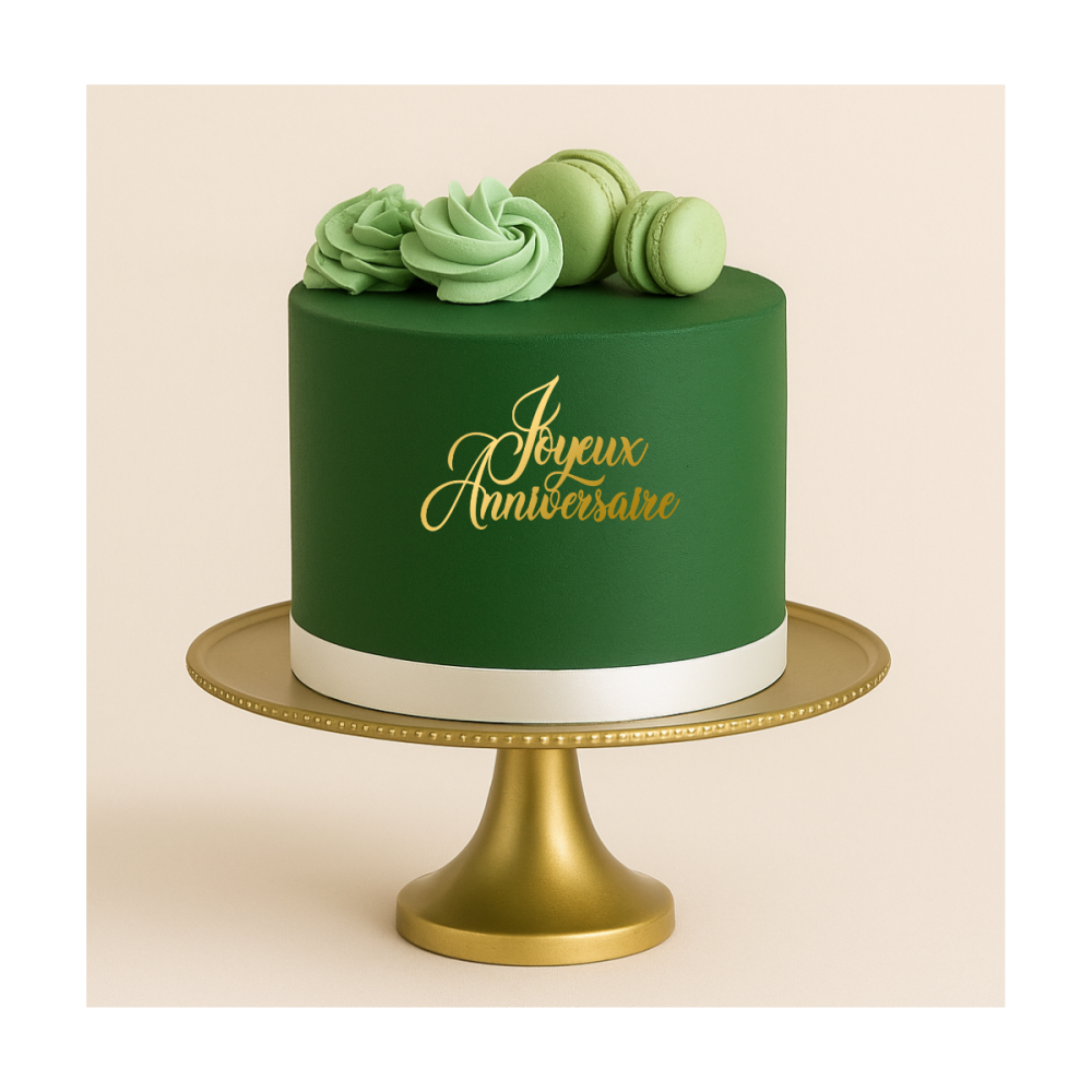 Face Topper - Joyeux Anniversaire 12 cm