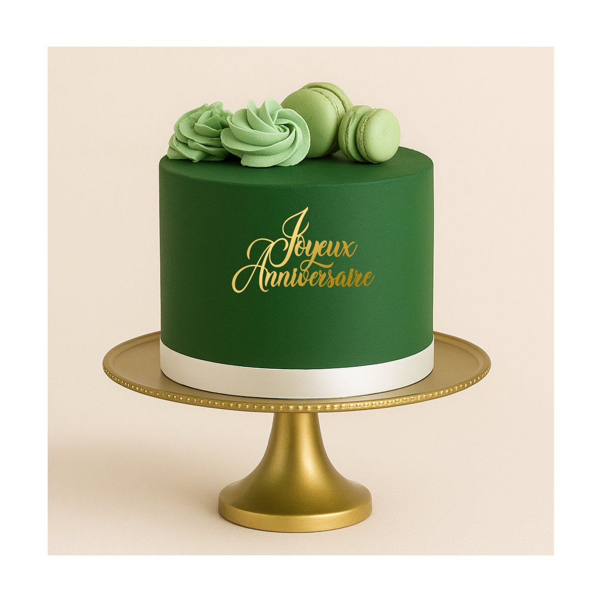 Face Topper - Joyeux Anniversaire 12 cm