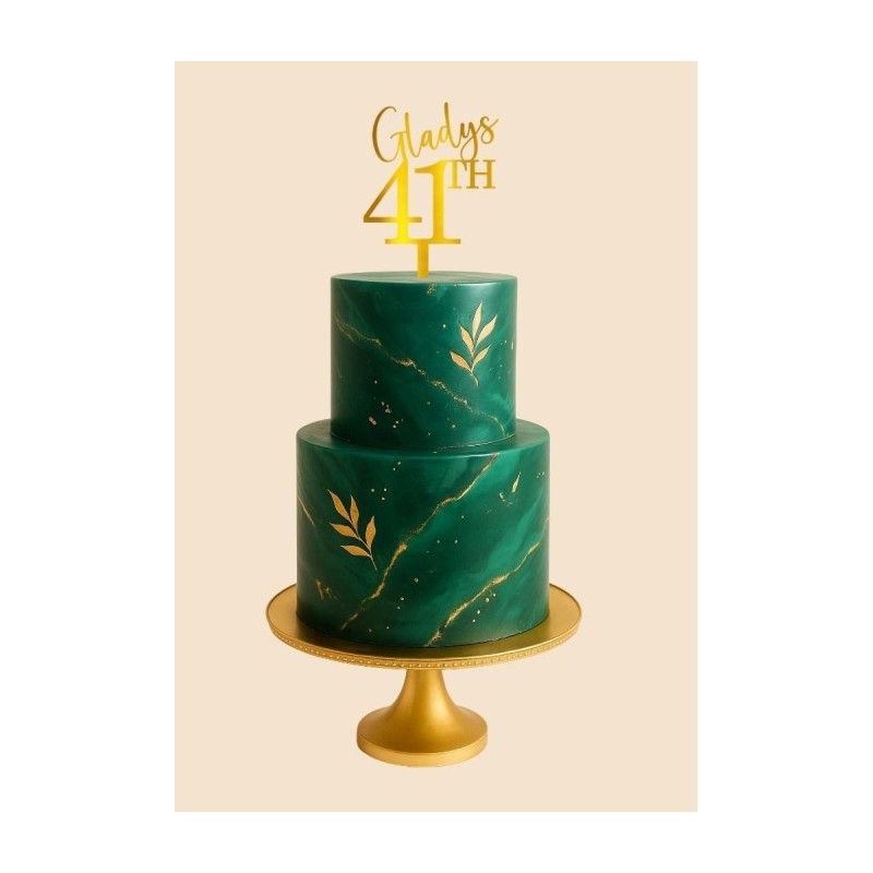Cake Topper - PRENOM + AGE Cake Topper - PRENOM + AGE