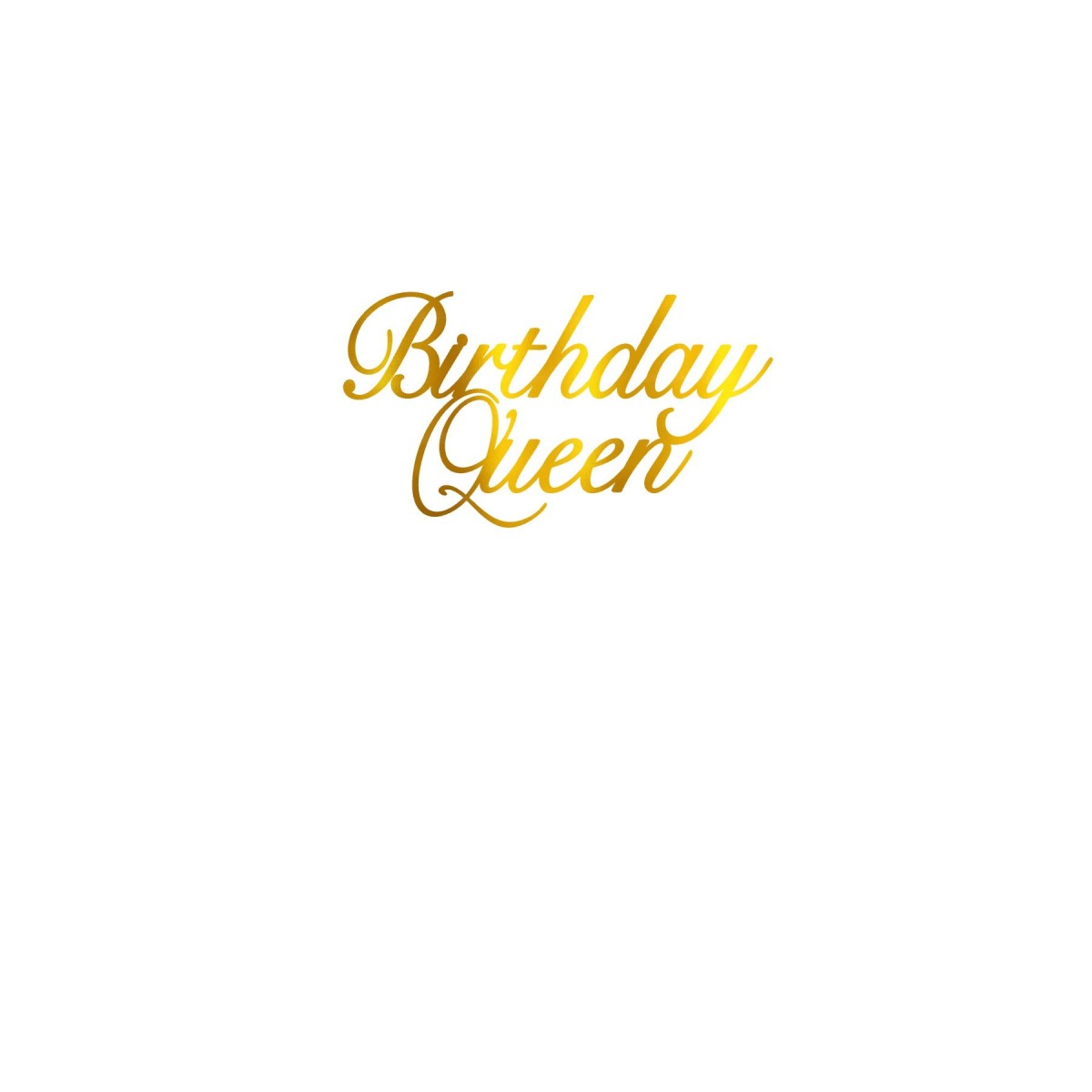 Face Topper - Birthday Queen