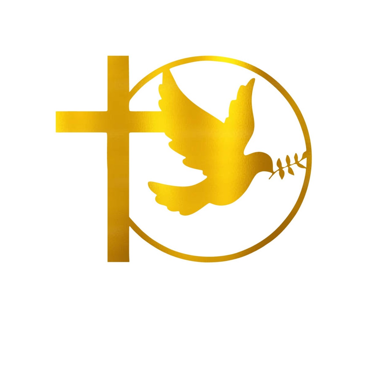 Face Topper - Cercle Croix + Colombe - Face Topper - Cercle Croix + Colombe -
