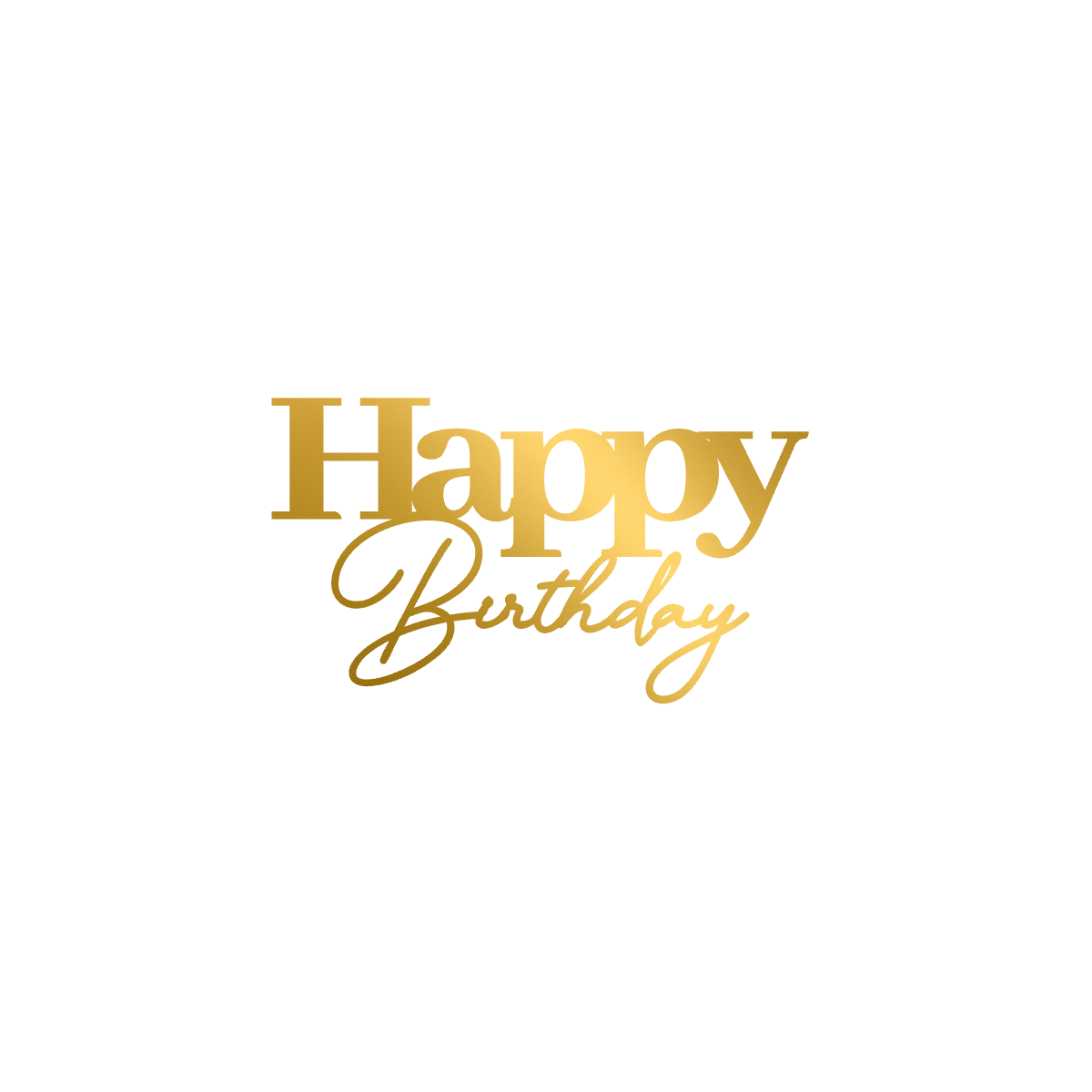 Face Topper - Happy Birthday 8 cm