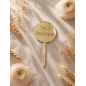 Cake Topper gravé - Joyeux Anniversaire