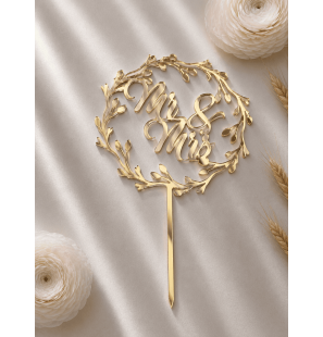 Cake Topper - Mr and Mrs
