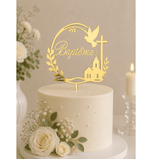 CakeTopper - Baptême