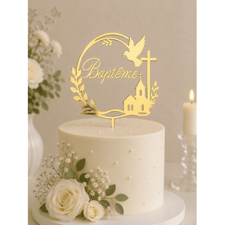 CakeTopper - Baptême