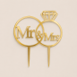 Cake Topper - Mr & Mrs
