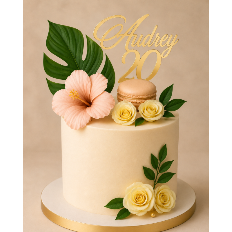 Cake Topper - PRENOM + AGE Cake Topper - PRENOM + AGE