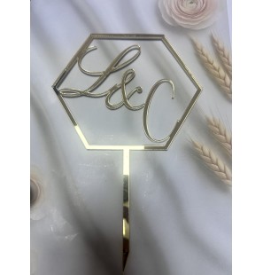 Cake Topper - Initiales
