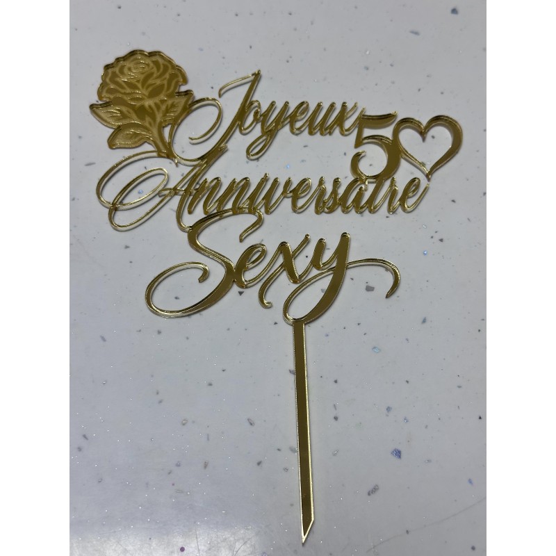 Cake Topper - Joyeux Anniversaire