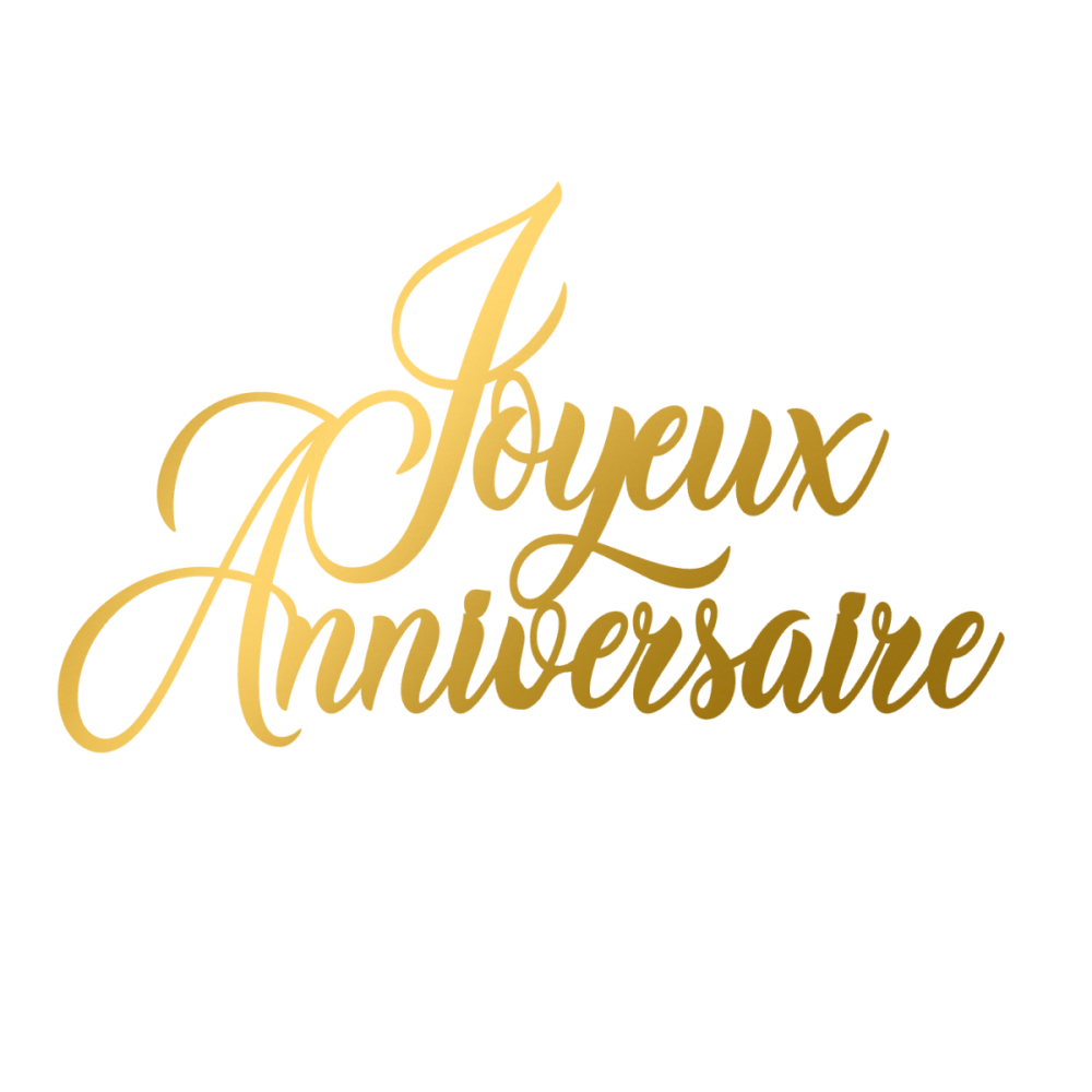 Lot de 10 Face Topper - Joyeux Anniversaire