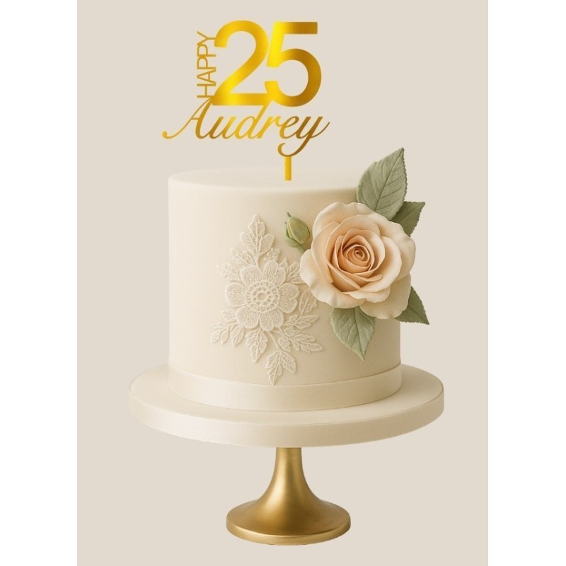 Cake Topper - Age + Prénom Cake Topper - Age + Prénom