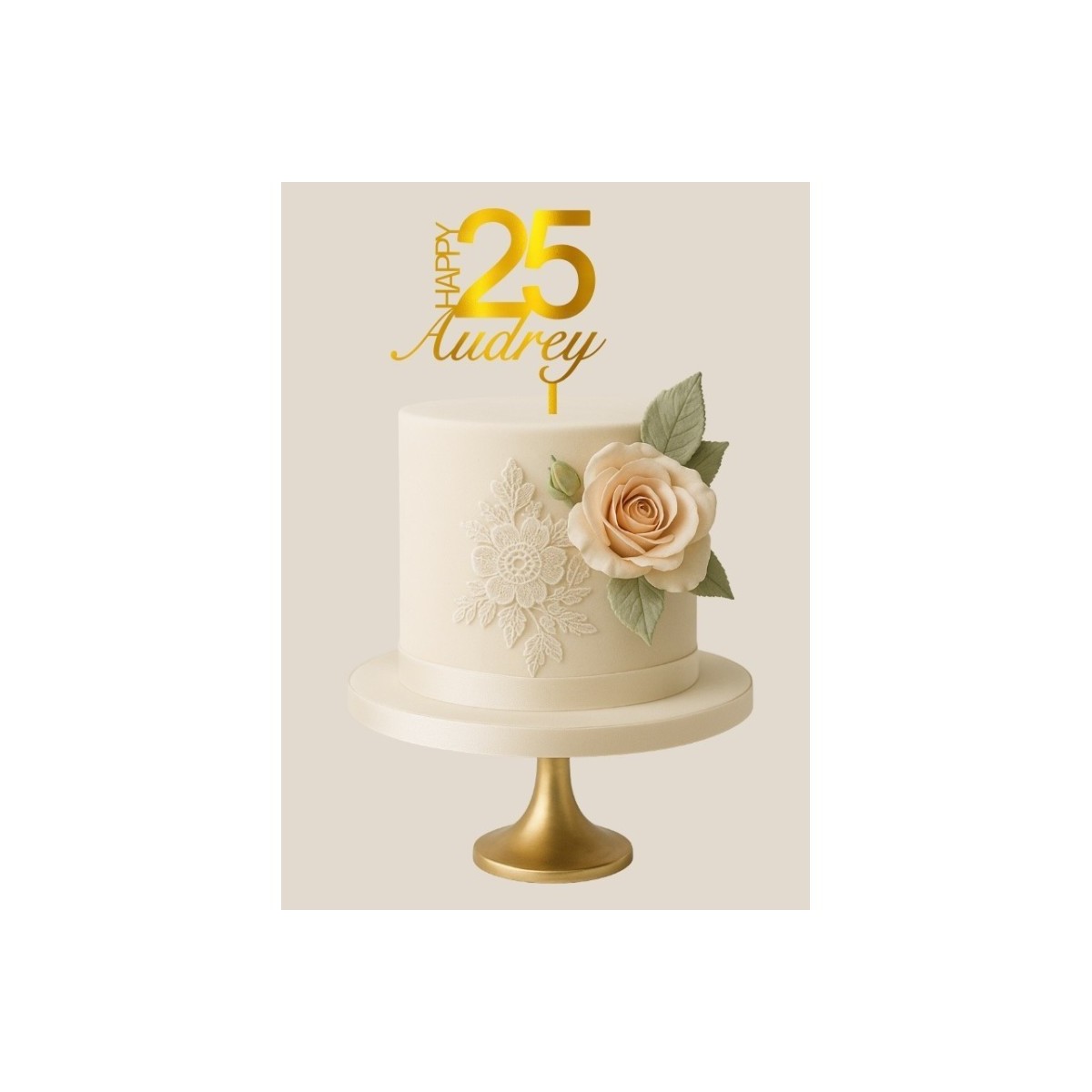 Cake Topper - Age + Prénom Cake Topper - Age + Prénom