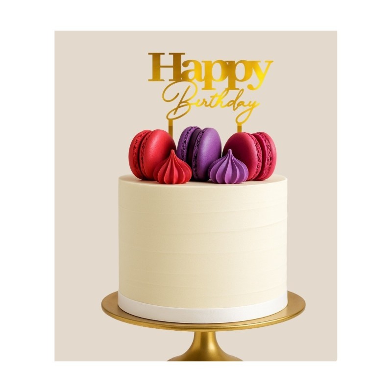Cake Topper - Happy Birthday Cake Topper - Happy Birthday