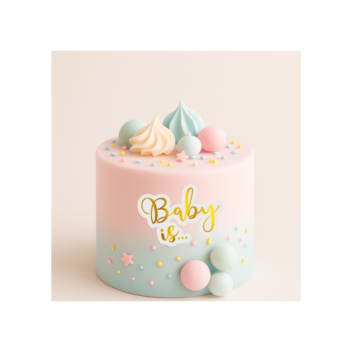 Face Topper - Baby is ...