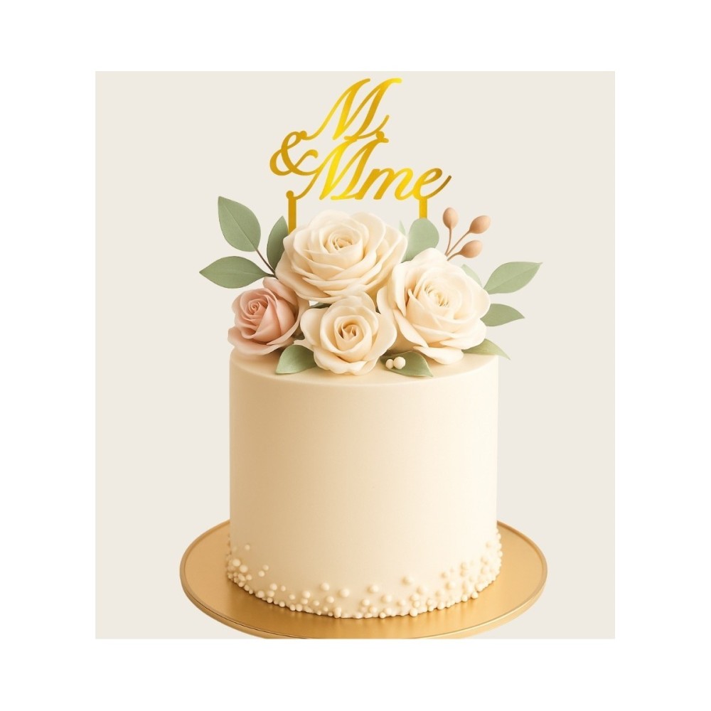 Cake Topper - M & MME