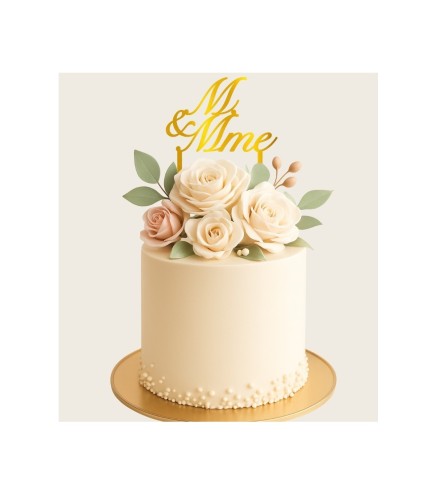 Cake Topper - M & MME