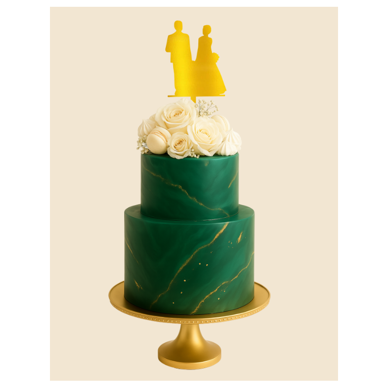Cake Topper - Silhouette Mariés Cake Topper - Silhouette Mariés