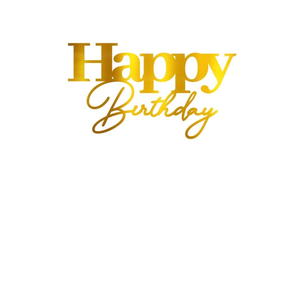 Face Topper - Happy Birthday 11 cm