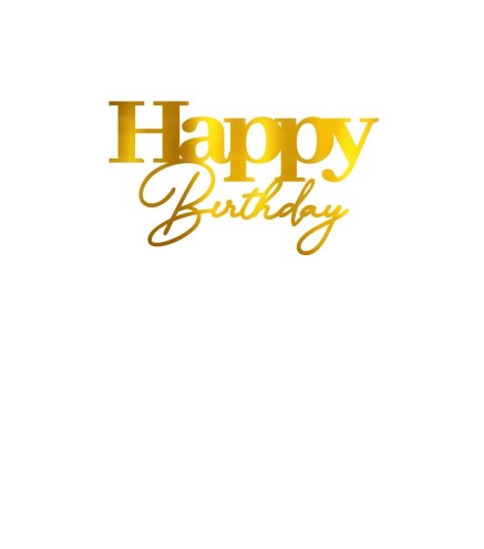 Face Topper - Happy Birthday 11 cm