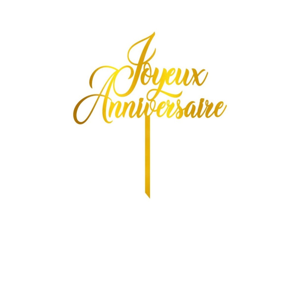 Cake Topper - Joyeux Anniversaire