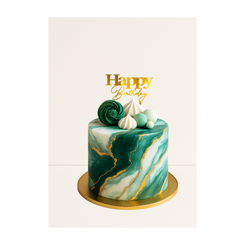 Cake Topper Happy Birthday - 12 cm