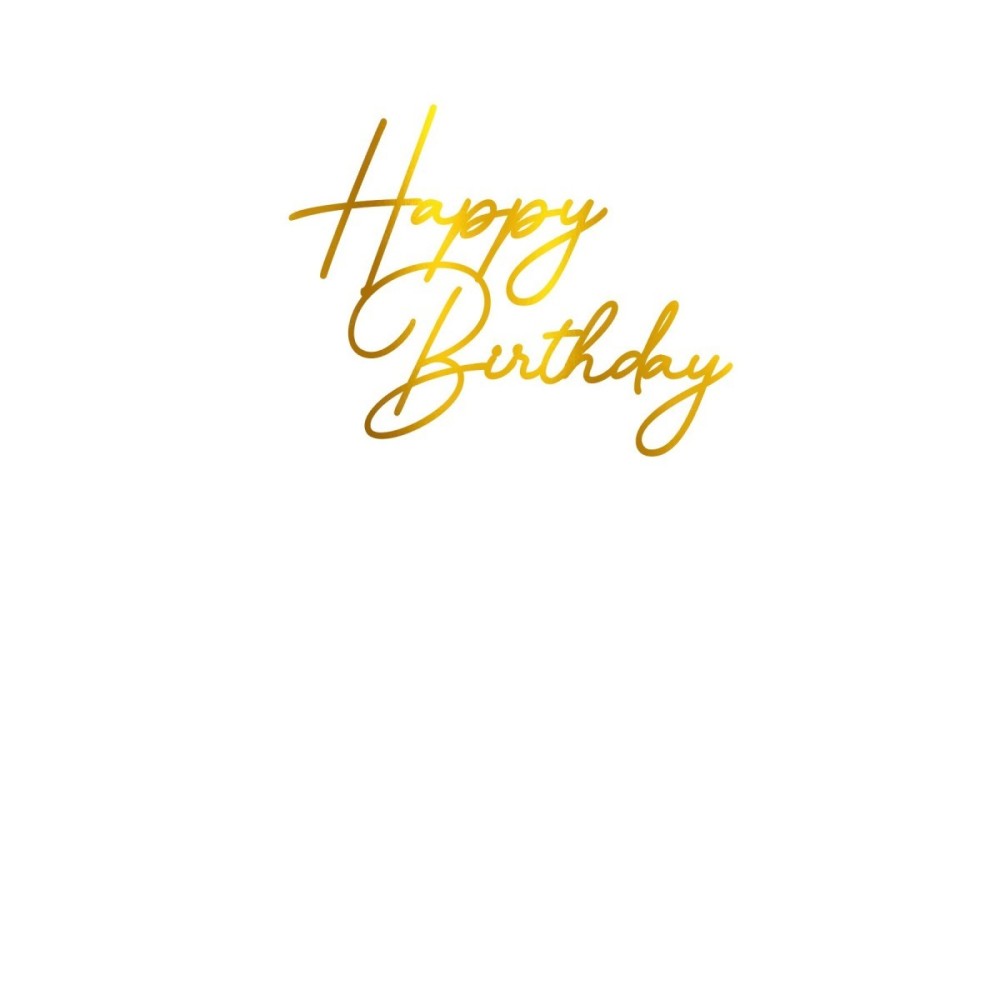 Face Topper - Happy Birthday