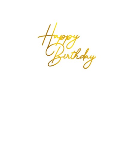 Face Topper - Happy Birthday