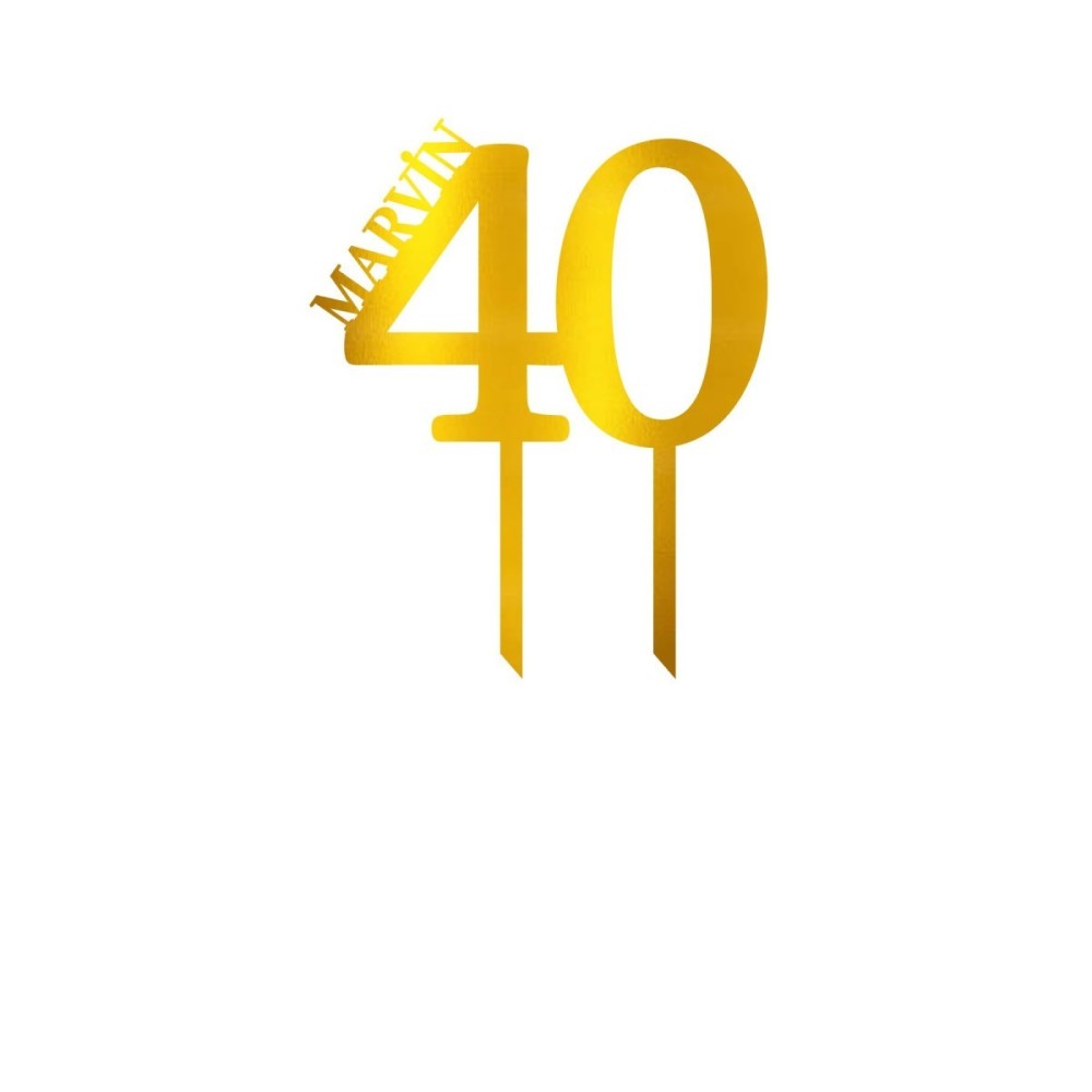 Cake Topper - Prénom + Age