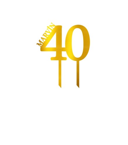 Cake Topper - Prénom + Age