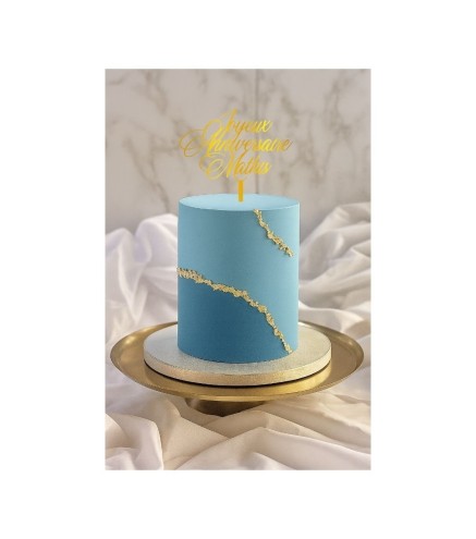 Cake Topper - Joyeux Anniversaire personnalisé