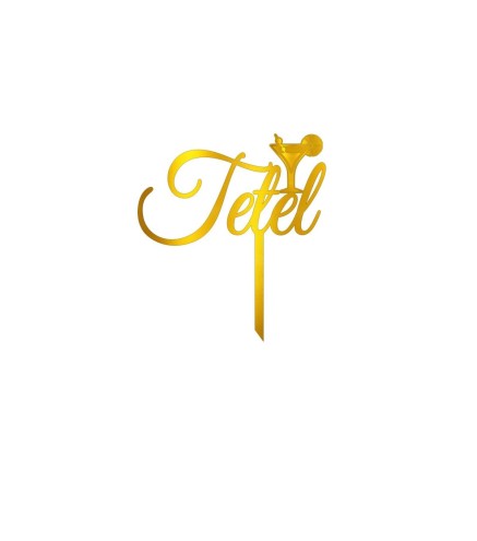 Cake Topper - PRENOM + THEME AU CHOIX