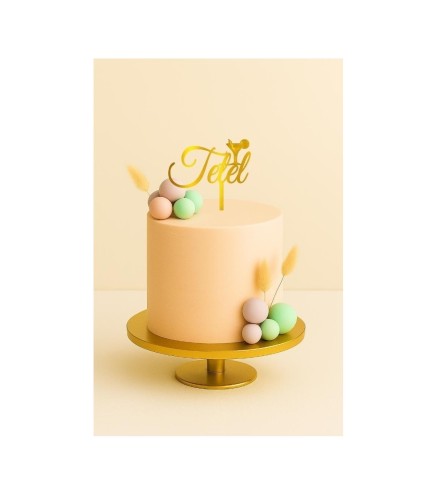 Cake Topper - PRENOM + THEME AU CHOIX