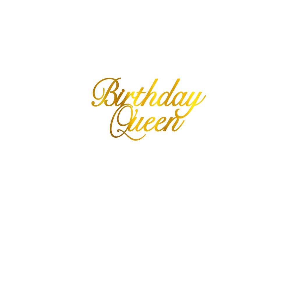 Face Topper - Birthday Queen