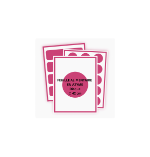 EXPRESS 2 HEURES - Impression en azyme - 42 cm de diamètre