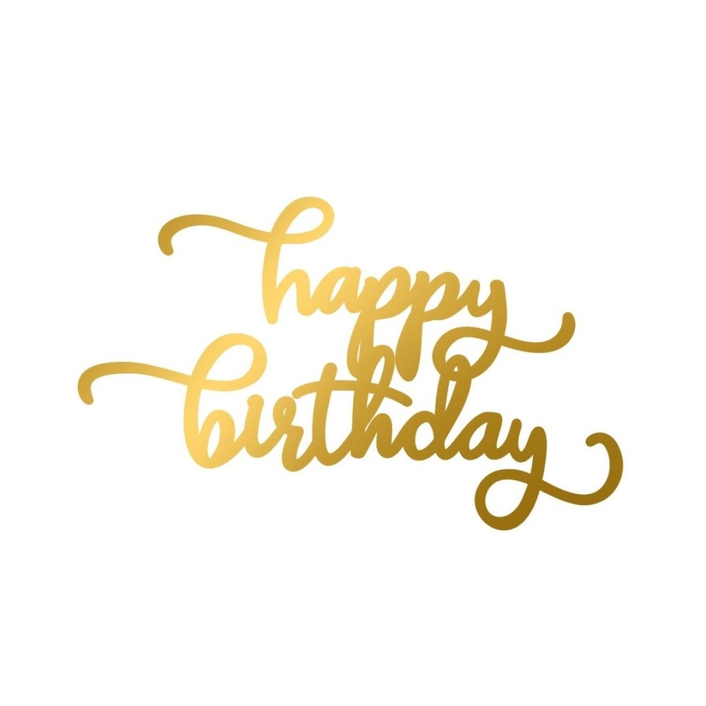 Face Topper - Happy Birthday 7 cm