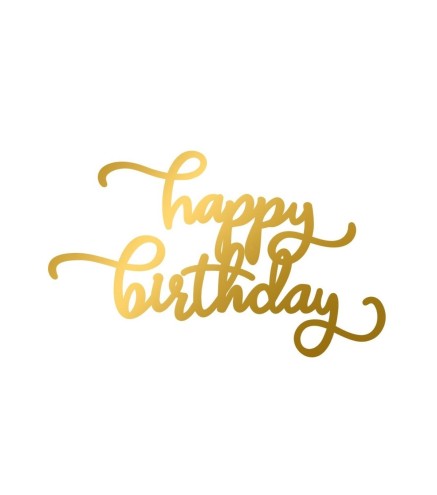 Face Topper - Happy Birthday 7 cm