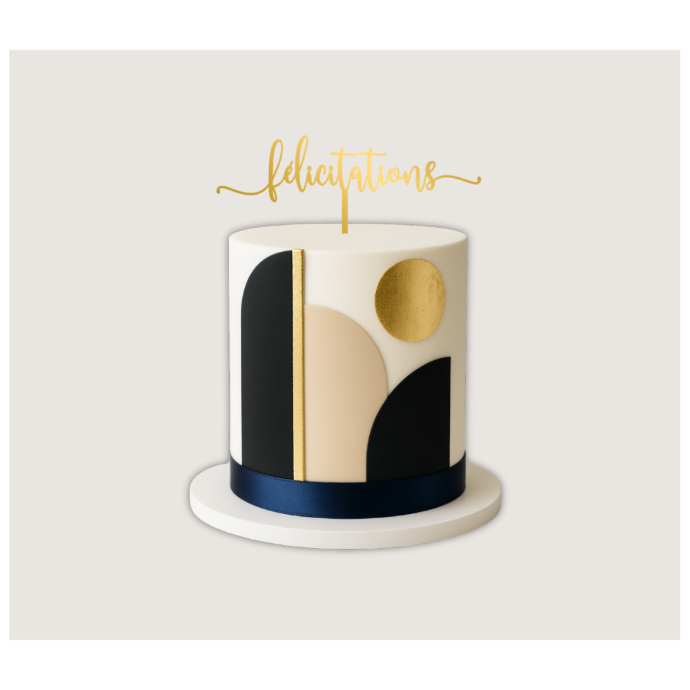 Cake Topper - Félicitations