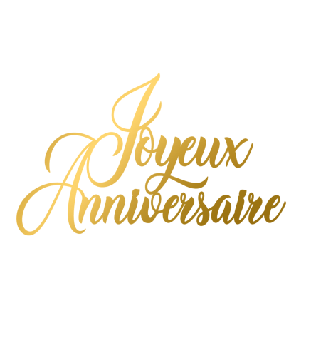 Lot de 10 Face Topper - Joyeux Anniversaire