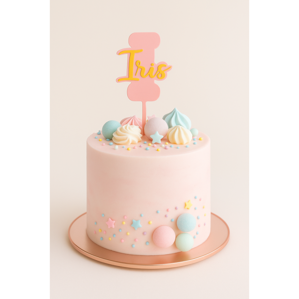 Cake Topper - Age + Prénom