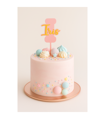 Cake Topper - Age + Prénom