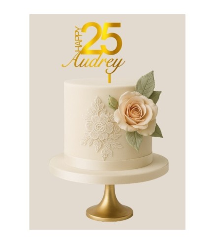 Cake Topper - Age + Prénom
