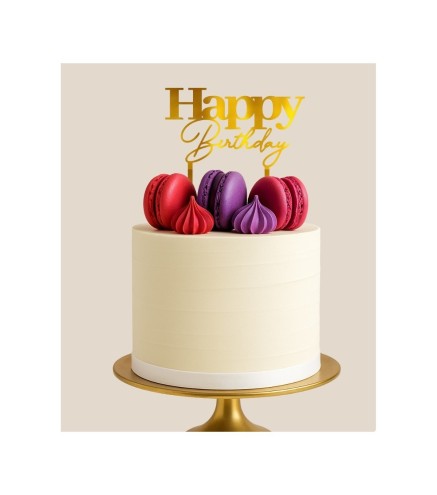 Cake Topper - Happy Birthday