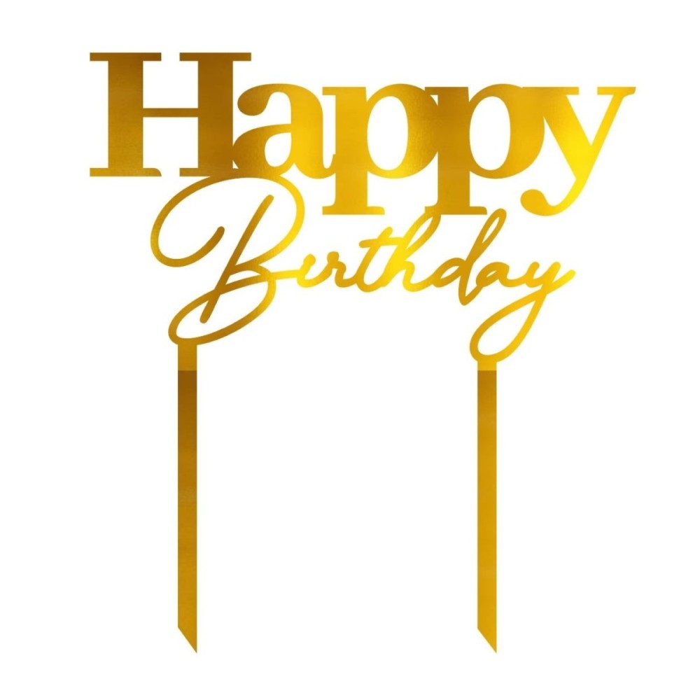 Cake Topper - Happy Birthday