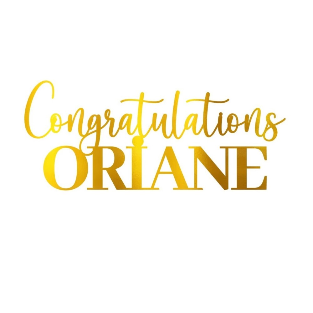 Face Topper - Congratulations