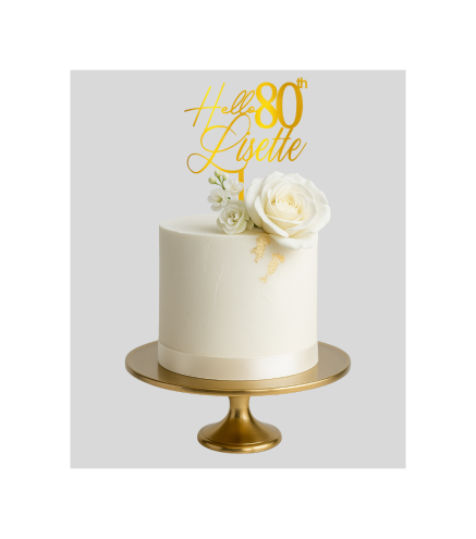 Cake Topper - Hello+Age+Prénom