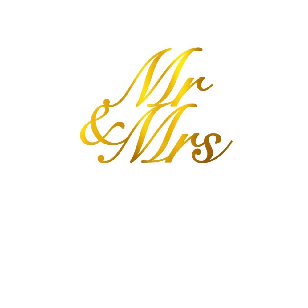 Face Topper - Mr and Mrs